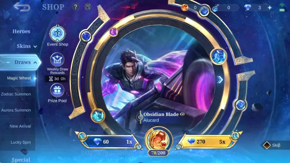 Mobile Legends: Bang Bang Accounts Collector Global|Skin 273|Renowned|KOF Karina,KFP Thamuz,ZODIAC Minotaur,S.T.U.N 17