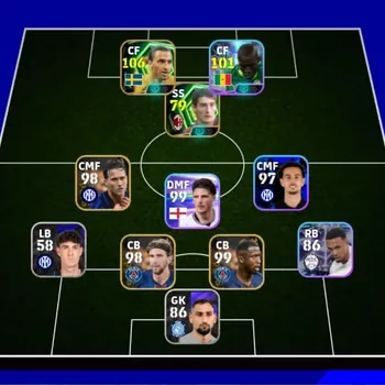 eFootball Accounts Legends & Iconic Players Android|Power 2879|Epic Zlatan Ibrahimovic,Daniele Massaro|5 ShowTime Nicolas