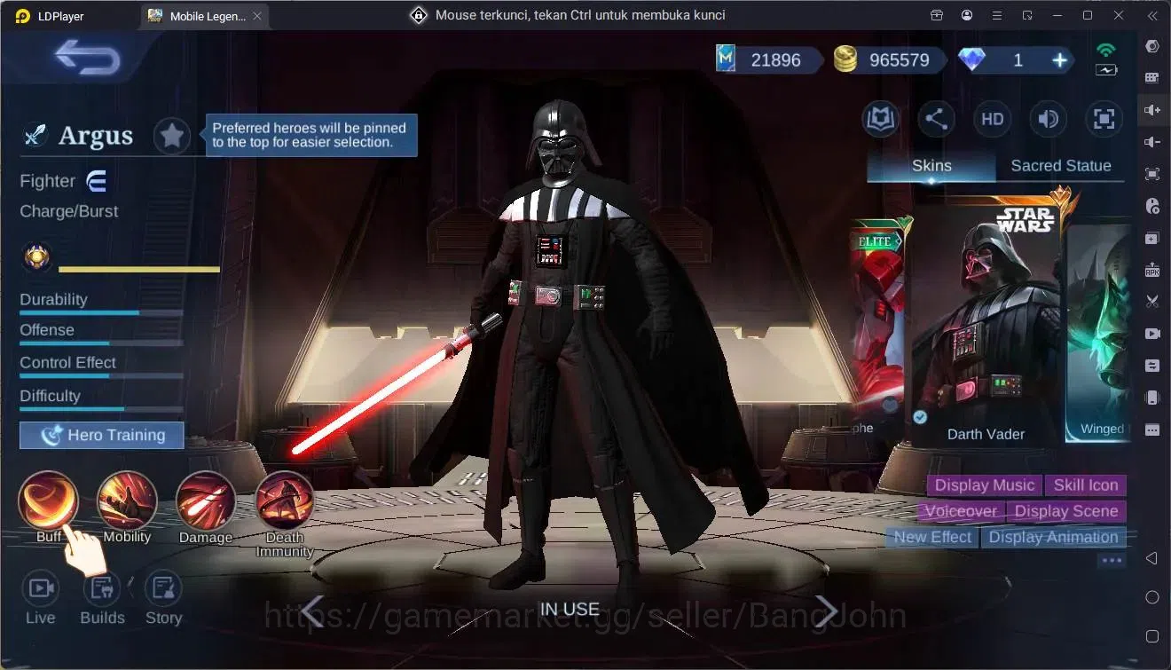 Mobile Legends: Bang Bang Accounts Global| Hero 124| Skin 445| Mega| Legend Franco,Al image 2