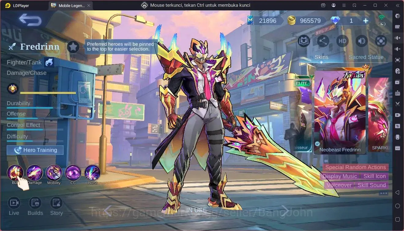 Mobile Legends: Bang Bang Accounts Global| Hero 124| Skin 445| Mega| Legend Franco,Al image 6