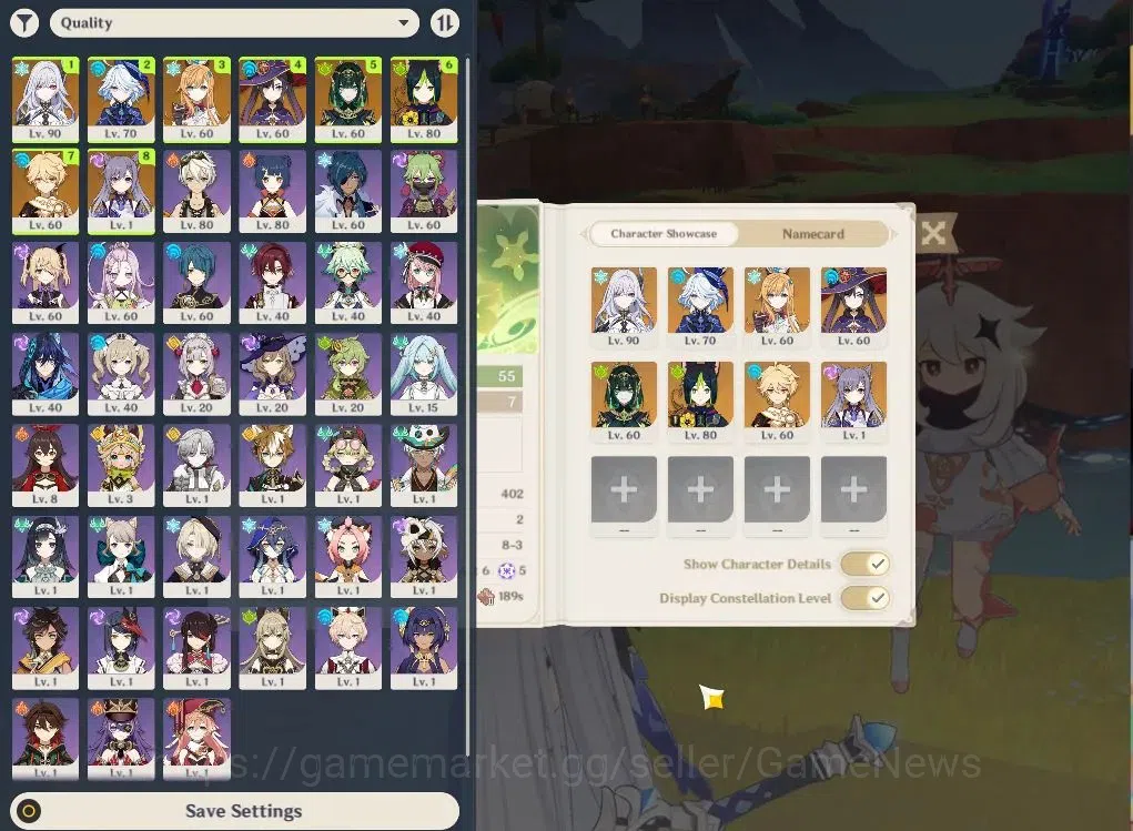 Genshin Impact Accounts ASIA|AR55|SemiPreamTeam Skrik|4Limited+36(*4Charac image 2