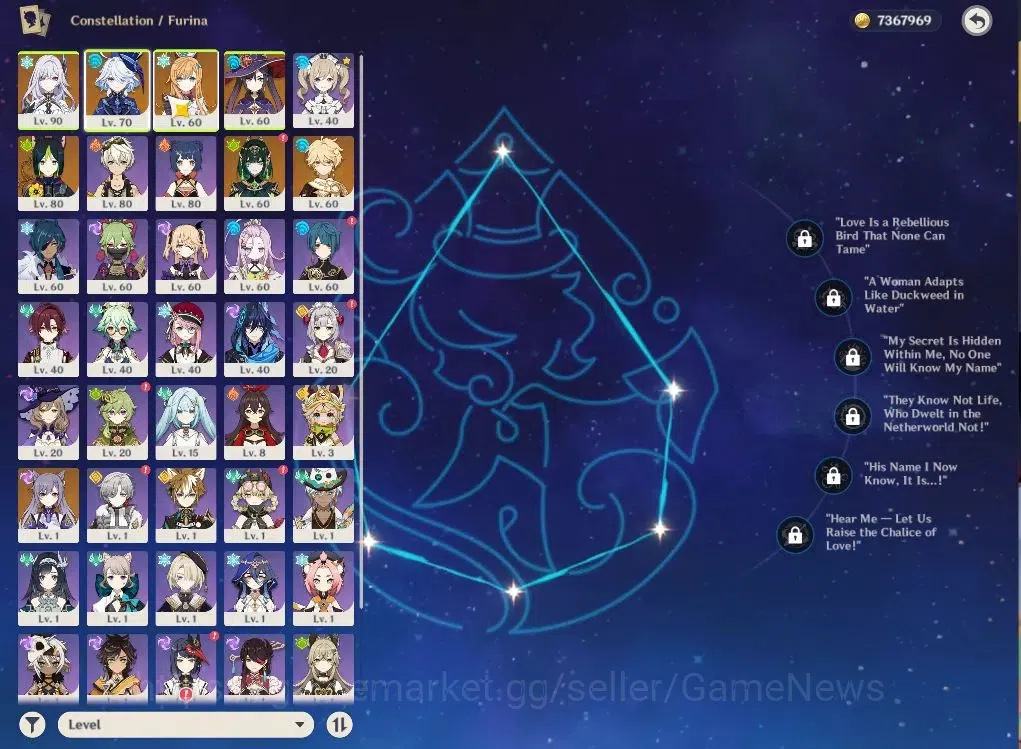 Genshin Impact Accounts ASIA|AR55|SemiPreamTeam Skrik|4Limited+36(*4Charac image 4