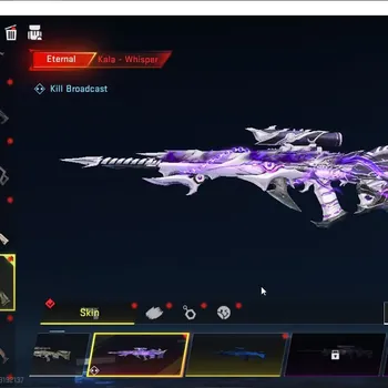 Blood Strike Accounts Collab Skin Asia|ETERNAL Zero,Kala-Whisper Lv2,DeAgle+Melee Katar,Staff|Collab Mr Iguana,AOT M4A1