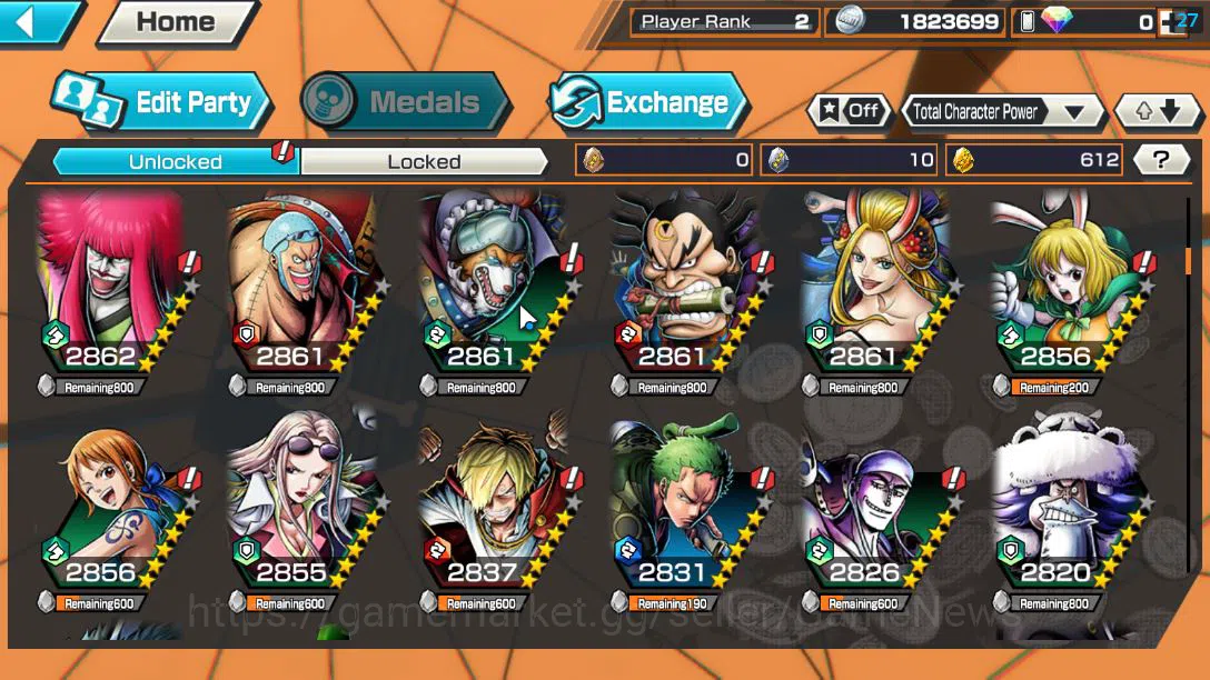 One Piece Bounty Rush Accounts Global |EX 3 | TFE D.Luffy,Battle of Monsters on O image 5