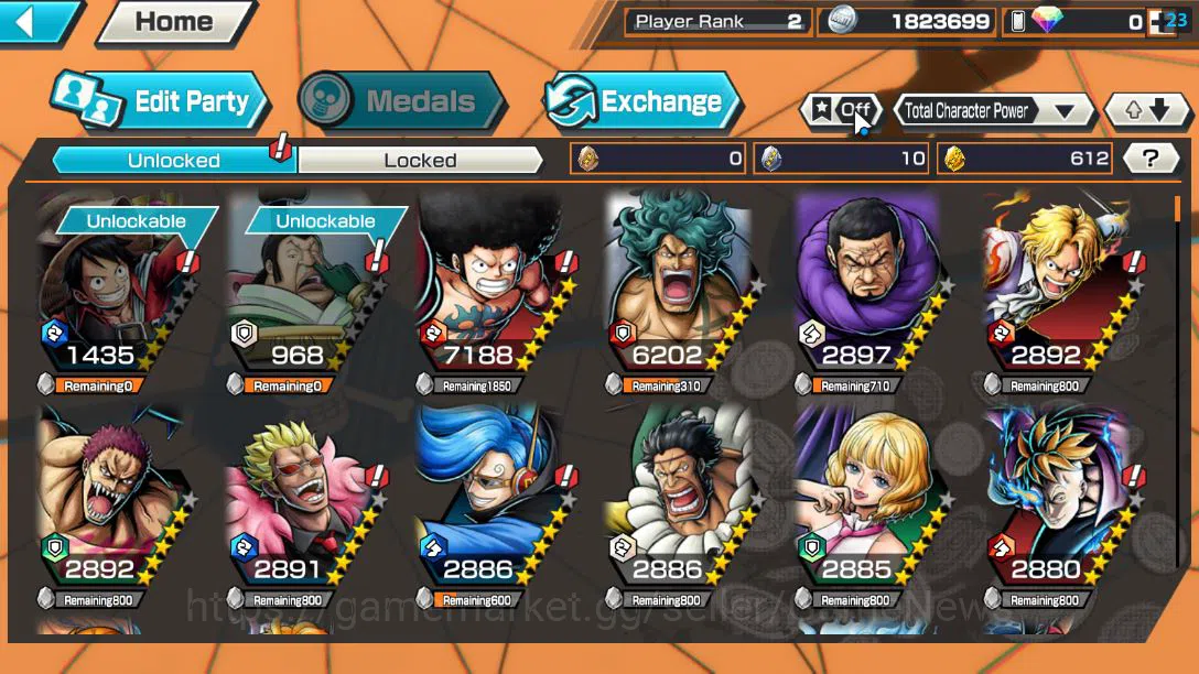 One Piece Bounty Rush Accounts Global |EX 3 | TFE D.Luffy,Battle of Monsters on O image 7
