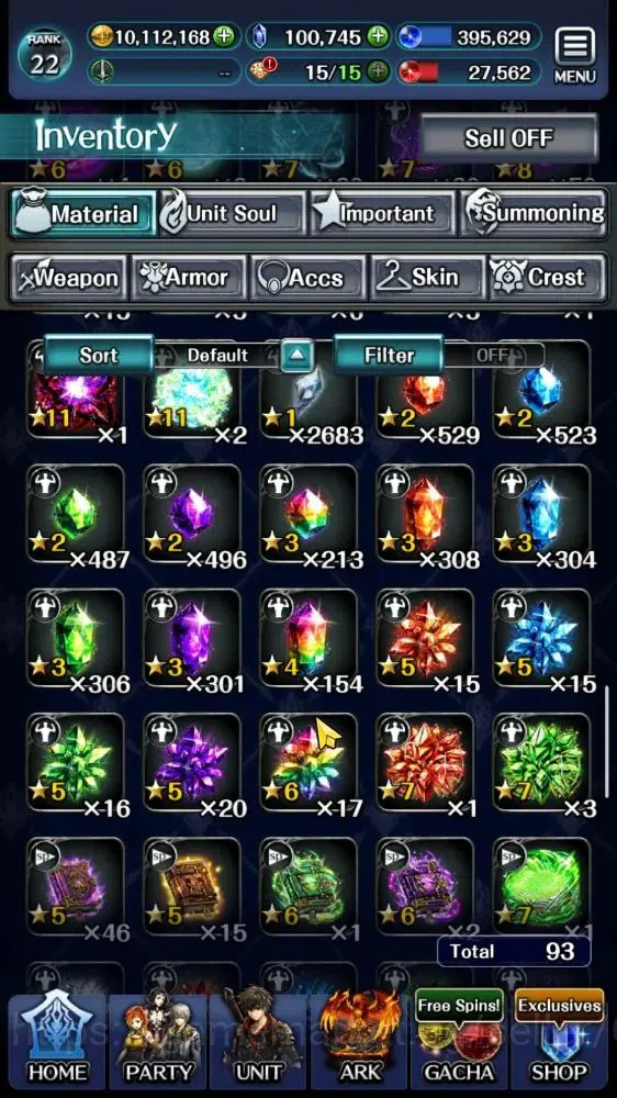 Last Cloudia Accounts Mid‑Game GLOBAL|Rank 22|100K Crystal|Collab (G Tilith,Vargas) + (A Roland,KOG Mauna,G Lilaha,NYM 12