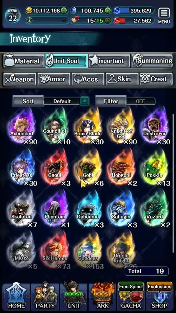 Last Cloudia Accounts Mid‑Game GLOBAL|Rank 22|100K Crystal|Collab (G Tilith,Vargas) + (A Roland,KOG Mauna,G Lilaha,NYM 13