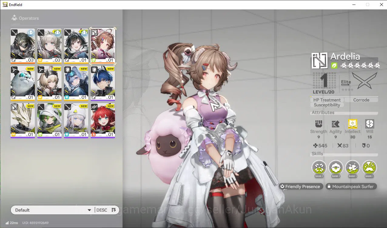 Arknights: Endfield Accounts Asia LV2|Day2 Login|3K+ Arsenal Ticket|Meta SSR Ar image 1