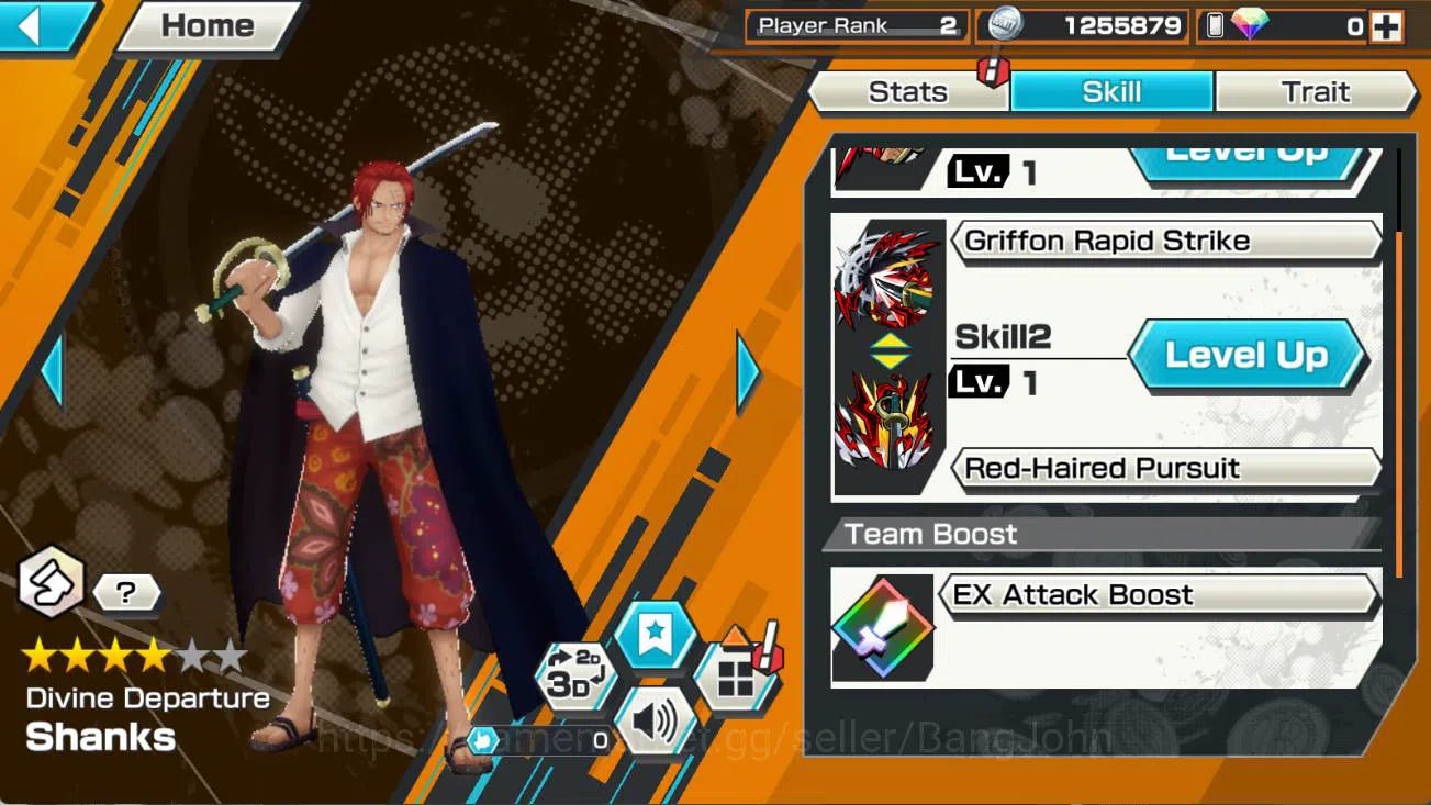One Piece Bounty Rush Accounts Others GLOBAL | 3 EX St ethan baron, DD shanks, FR shanks, ASL, Kuma n Bonney, Van ogre Check 5