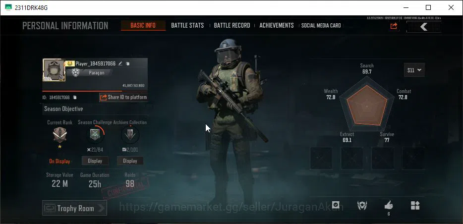 Arena Breakout Accounts [MOBILE] Lv30|SV 22M|CV 18M|Urban Sports|Contour M image 2