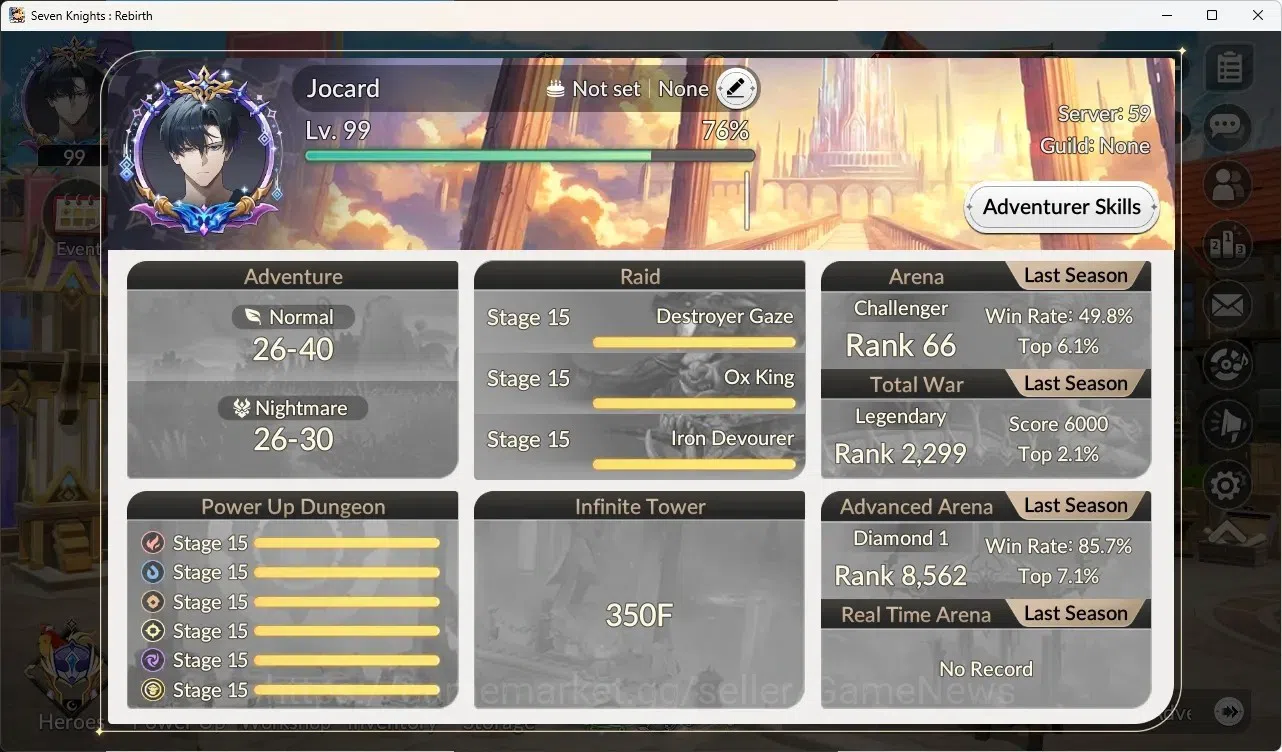 Seven Knights Re:Birth Accounts Global SEA|4 Ex-7k[Juri,Rosie,Gelidus,Melia]+36 TC image 11