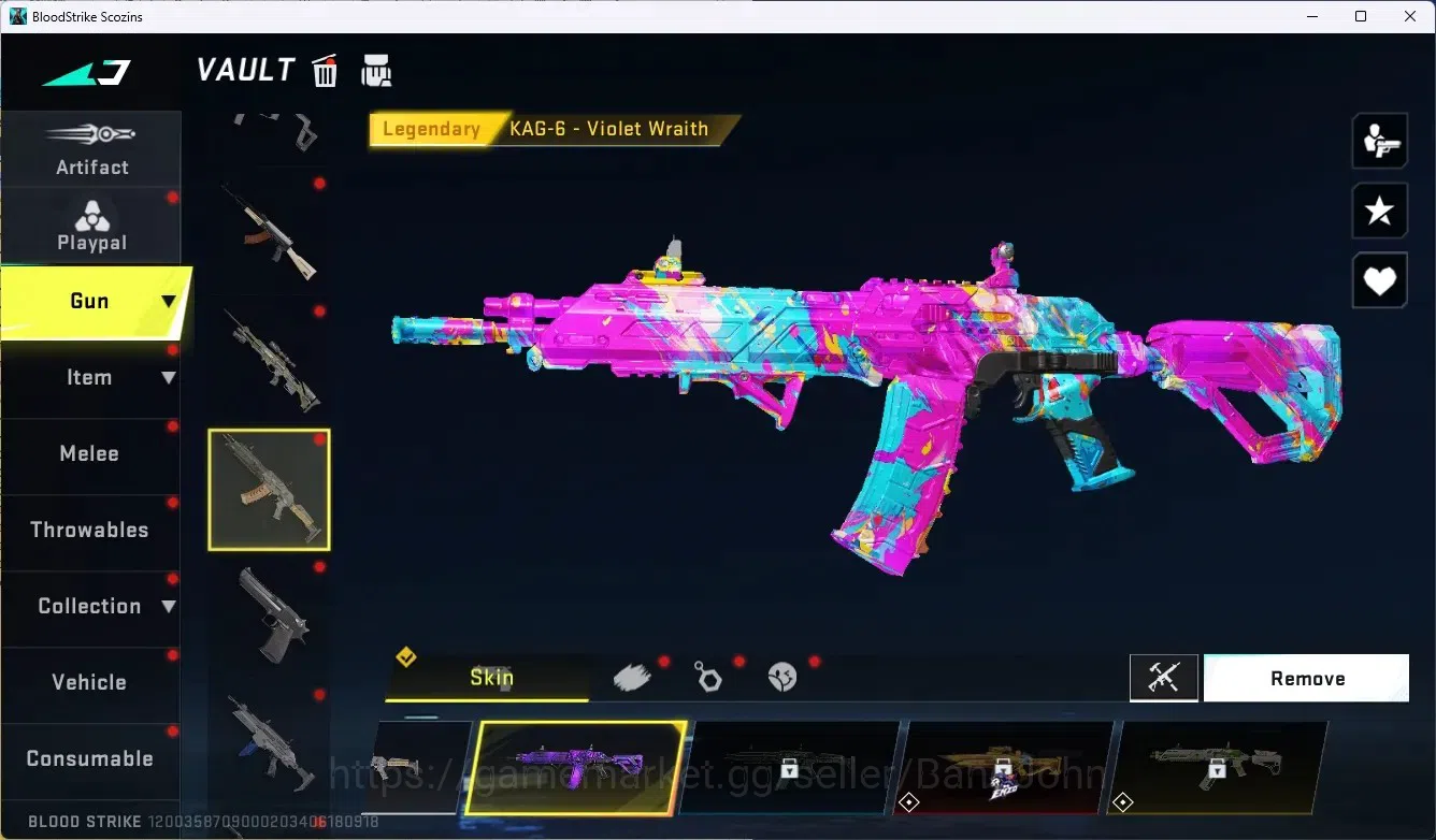 Blood Strike Accounts ASIA |1 Collab Gun [TR]|2 Limited Gun|1 Ultra Gun| image 6