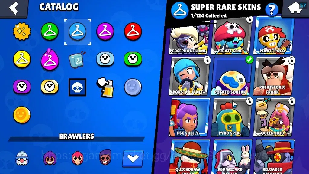 Brawl Stars Accounts 1912 Trophy|5k Blings|22 Brawlers 1 MaxLvl Full Buffies Edgar|4 Skins|1 Legendary Void Amber,1 Epic 14