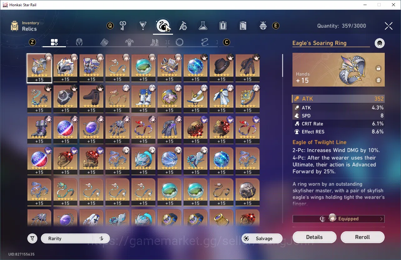 Honkai Star Rail Accounts ASIA | TL 70 | 5 golden ticket, the herta sign, ro image 11