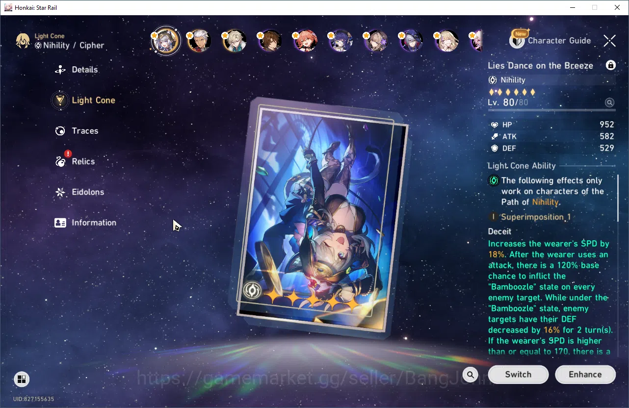 Honkai Star Rail Accounts ASIA | TL 70 | 5 golden ticket, the herta sign, ro image 7
