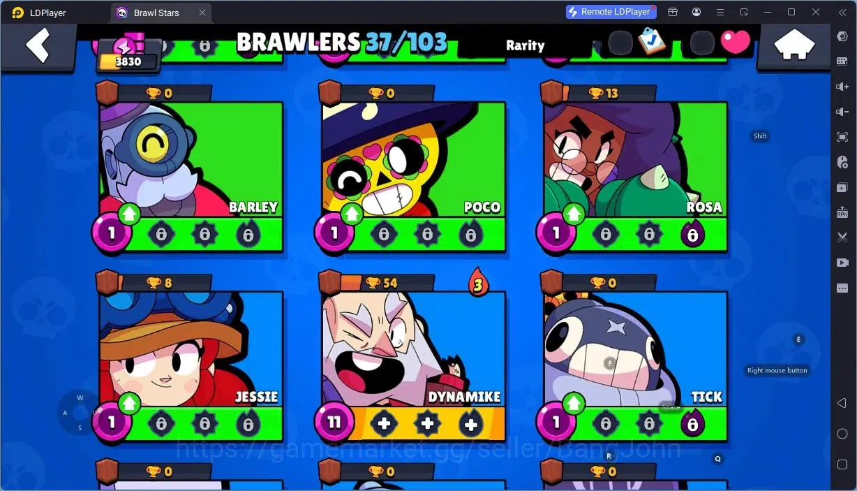 Brawl Stars Accounts Android | 3830 Thropy|37 Brawler|1 HyperCharger (C image 4