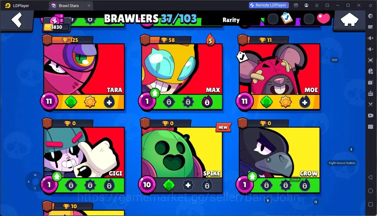 Brawl Stars Accounts Android | 3830 Thropy|37 Brawler|1 HyperCharger (C image 8