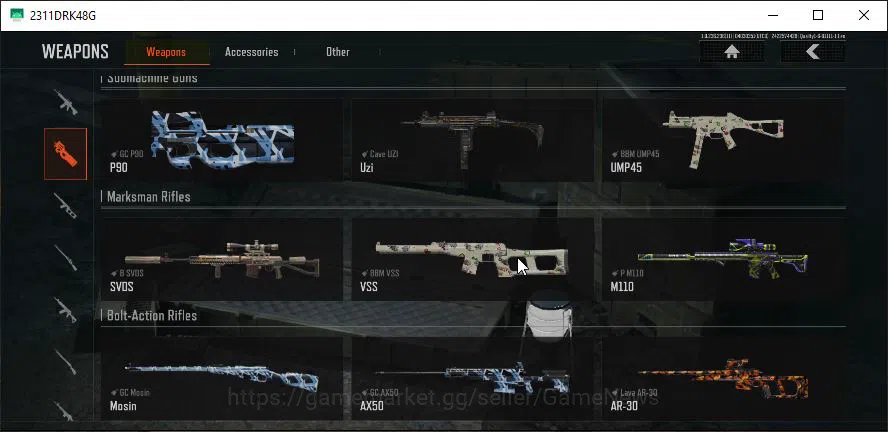Arena Breakout Accounts Mid-Tier MOBILE Lv30|SV 40M|CV 39M|Royal Guard|MCX YL, AK 12 GM, M110 P,Etc|Many Skin|CN 6