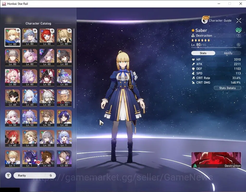 Honkai Star Rail Accounts Asia|TL 67|18 Limited|SW999+SignJingliuE1,Castoric image 4