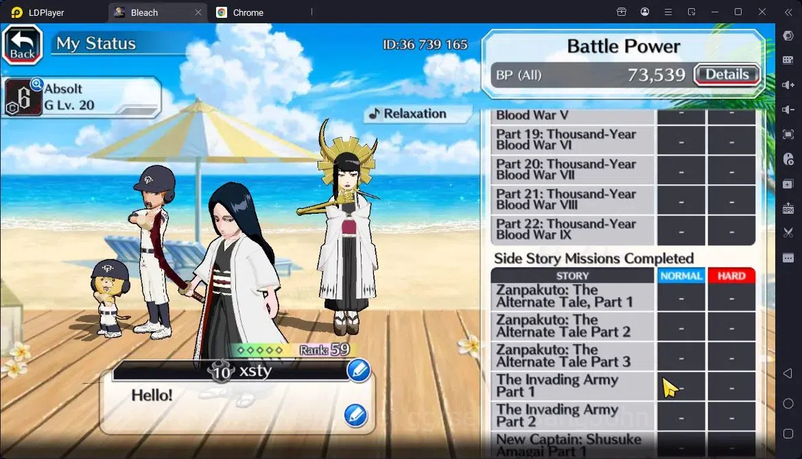 Bleach: Brave Souls Accounts Starter GLOBAL | 20k Orb + fresh Story | Ichigo DTV,Aizen 6Aniv,Unohana TYBW2023,Senjumaru 5