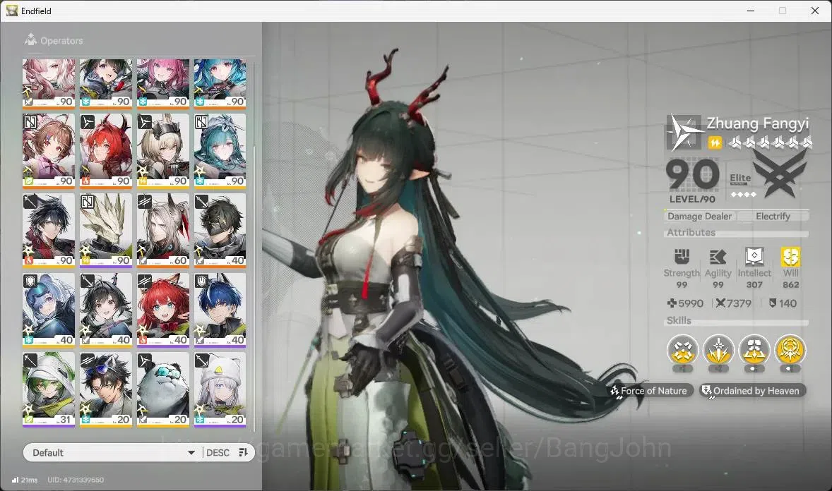 Arknights: Endfield Accounts Asia | Lv 60|6 Limit+5 Sign|Limit (Z.Fangyi,Laevat image 3