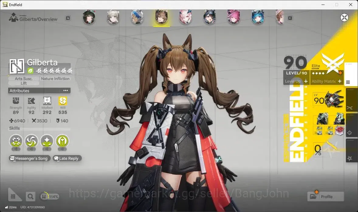 Arknights: Endfield Accounts Asia | Lv 60|6 Limit+5 Sign|Limit (Z.Fangyi,Laevat image 5