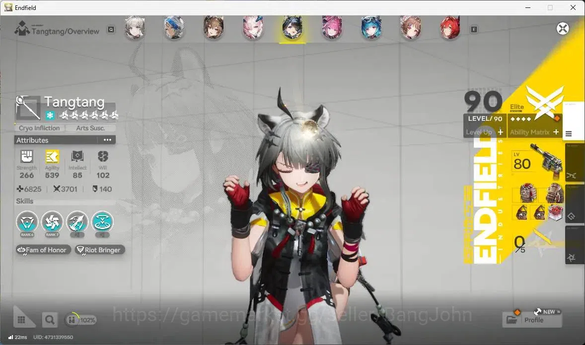 Arknights: Endfield Accounts Asia | Lv 60|6 Limit+5 Sign|Limit (Z.Fangyi,Laevat image 7