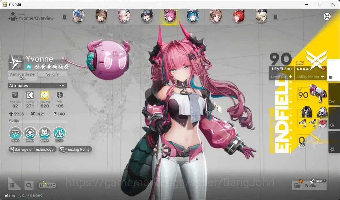 Arknights: Endfield Accounts Asia | Lv 60|6 Limit+5 Sign|Limit (Z.Fangyi,Laevat image 8