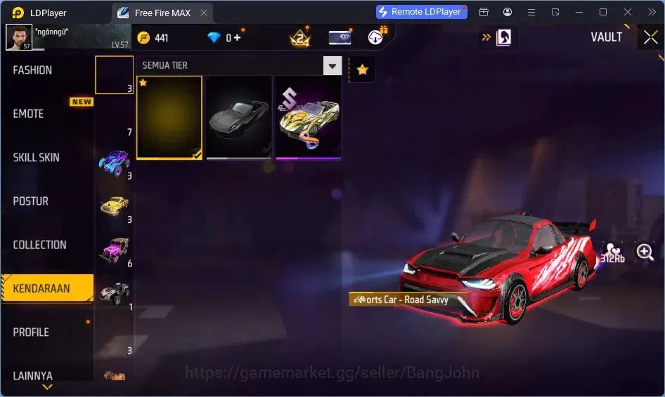 Free Fire Accounts Indonesia |Vault 120|EVO UMP-BOOYAH| EVO M60-DRESM image 9