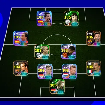 eFootball Accounts Legends & Iconic Players EFOOTBALL DREAM TEAM| BIGTIME MESSI BLITZ,J CRUYFF,D BECKHAM,ZAMBROTA,F TORRES,W