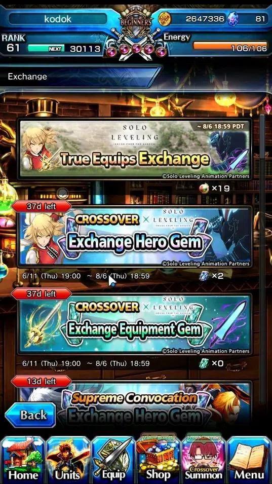 Grand Summoners Accounts Mid-Game Global|Rank 61|2 Ascend + 1 TW|Marisa Kirisame + True Weapon, Rosetta Forger of 7