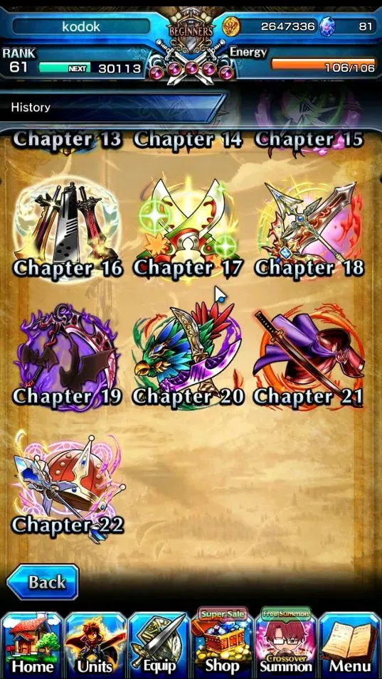 Grand Summoners Accounts Mid-Game Global|Rank 61|2 Ascend + 1 TW|Marisa Kirisame + True Weapon, Rosetta Forger of 8