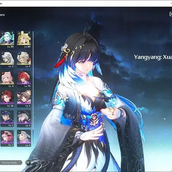 Wuthering Waves Accounts Starter SEA|UL 55|2 Limited|(Yangyang:Xuanling RC6)+Sign Rebecca + 5 Standard Verina,Calcharo