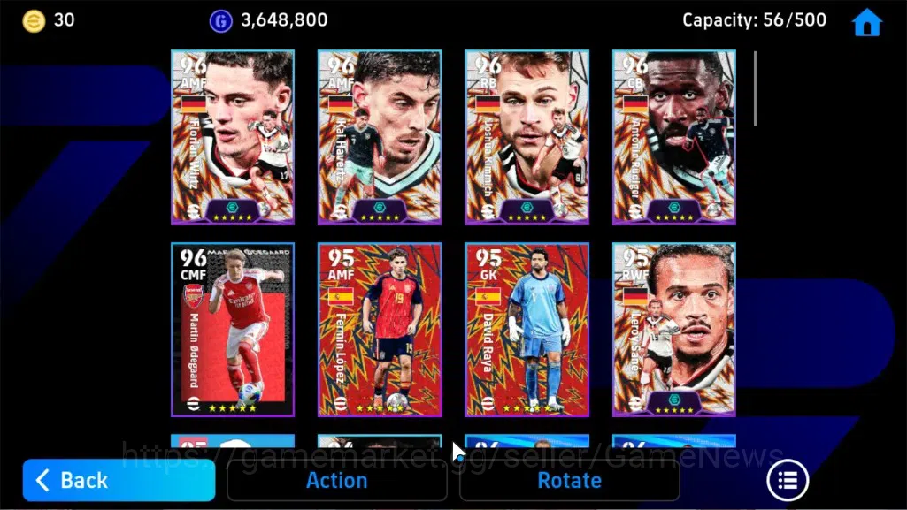eFootball Accounts Legends & Iconic Players Android|National Team Pack Germany 2026|Epic Andriy S,Eden Hazard,Didier 10