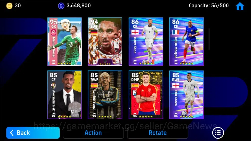 eFootball Accounts Legends & Iconic Players Android|National Team Pack Germany 2026|Epic Andriy S,Eden Hazard,Didier 11