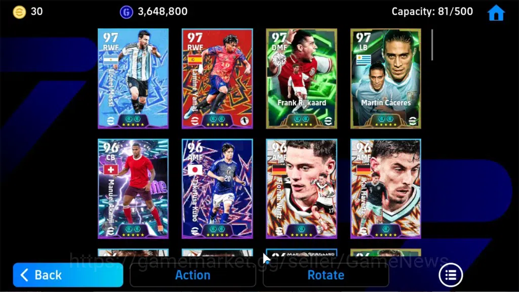 eFootball Accounts Legends & Iconic Players Android|National Team Pack Germany 2026|Epic Andriy S,Eden Hazard,Didier 5