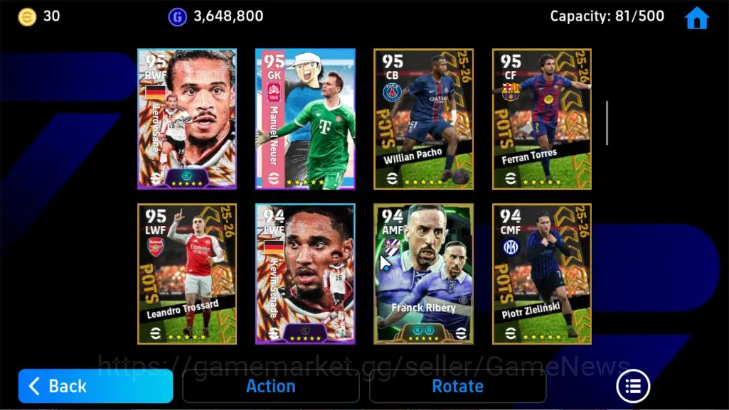 eFootball Accounts Legends & Iconic Players Android|National Team Pack Germany 2026|Epic Andriy S,Eden Hazard,Didier 7