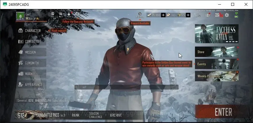 Arena Breakout Accounts MOBILE Lv30|SV 297,5M|CV 227M|6 Set|Battle Machete image 1