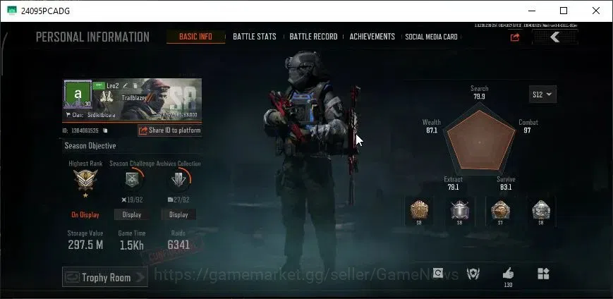 Arena Breakout Accounts MOBILE Lv30|SV 297,5M|CV 227M|6 Set|Battle Machete image 2