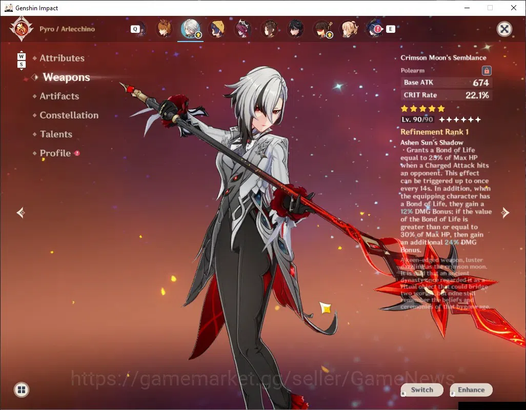 Genshin Impact Accounts Others ASIA|Free HSR|AR 60|13 Limited + 11 8