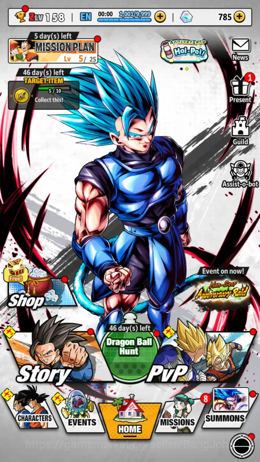 Dragon Ball Legends Accounts Android | Lv 158|303M Total Power|785 CC|1 LR|5 UL image 15