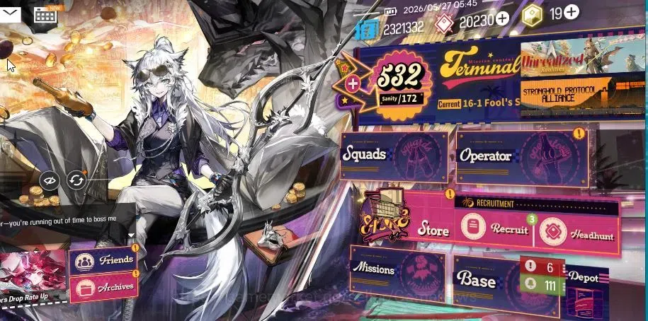Arknights Accounts Lv 74|198 OP + 33 Skin|20,2K Orundum+19 Originium| image 1