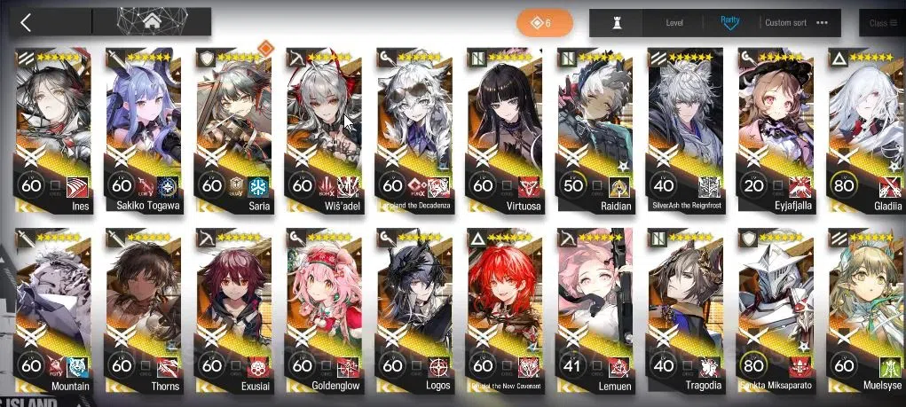 Arknights Accounts Lv 74|198 OP + 33 Skin|20,2K Orundum+19 Originium| image 9