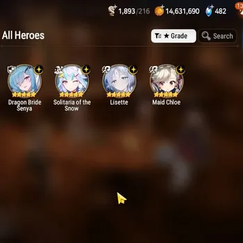 Epic Seven Accounts High-End Global UnVerif|New Era| 4 ML (Lisette,DB Senya,etc)+HARU+Art,A Ludwig,Estelle,Etc|61K