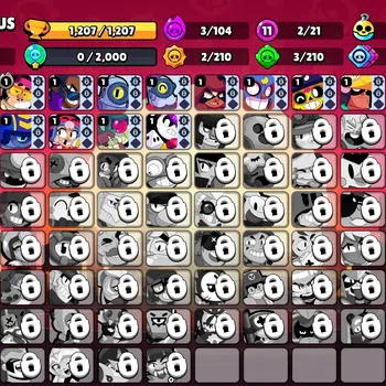 Brawl Stars Accounts 1207 Trophy|21 Brawlers 2 Max (Edgar,Colt)|9 Skin|1 Legend (Mecha Colt) 2 Myth 3 Epic|6K PP,59 Gem|CN