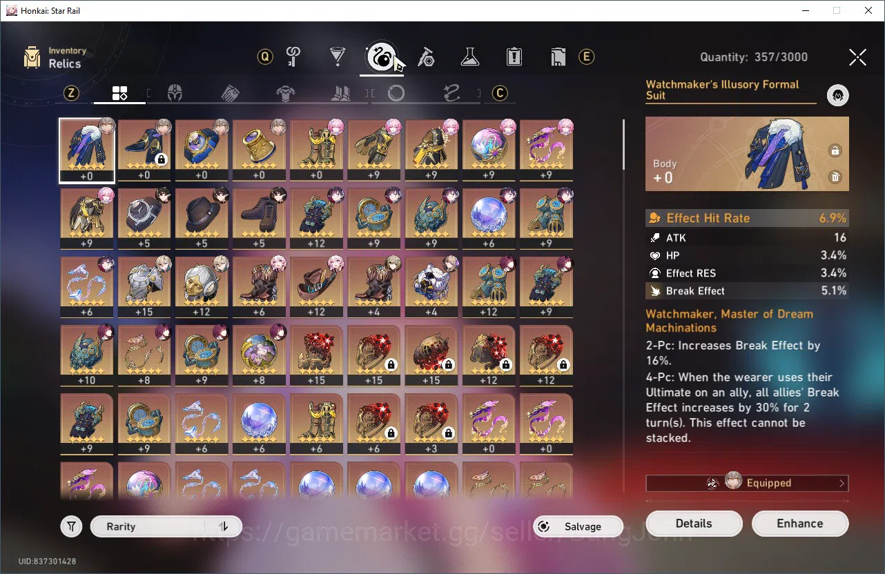 Honkai Star Rail Accounts Starter ASIA | TL 55 cyrene s1, kafka, hysilens, dan heng, aventurine, yanqing, welt, archer, MC 7