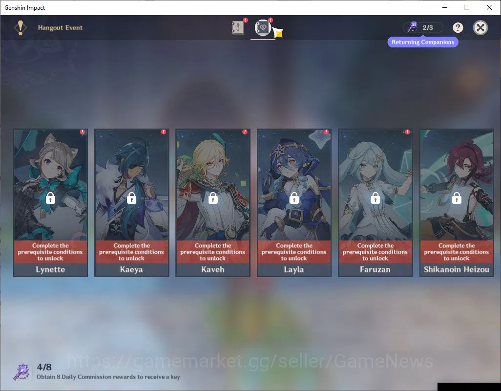 Genshin Impact Accounts ASIA|AR 50|2Limited+27(*4Character)|Kazuha,Ayato|R image 4
