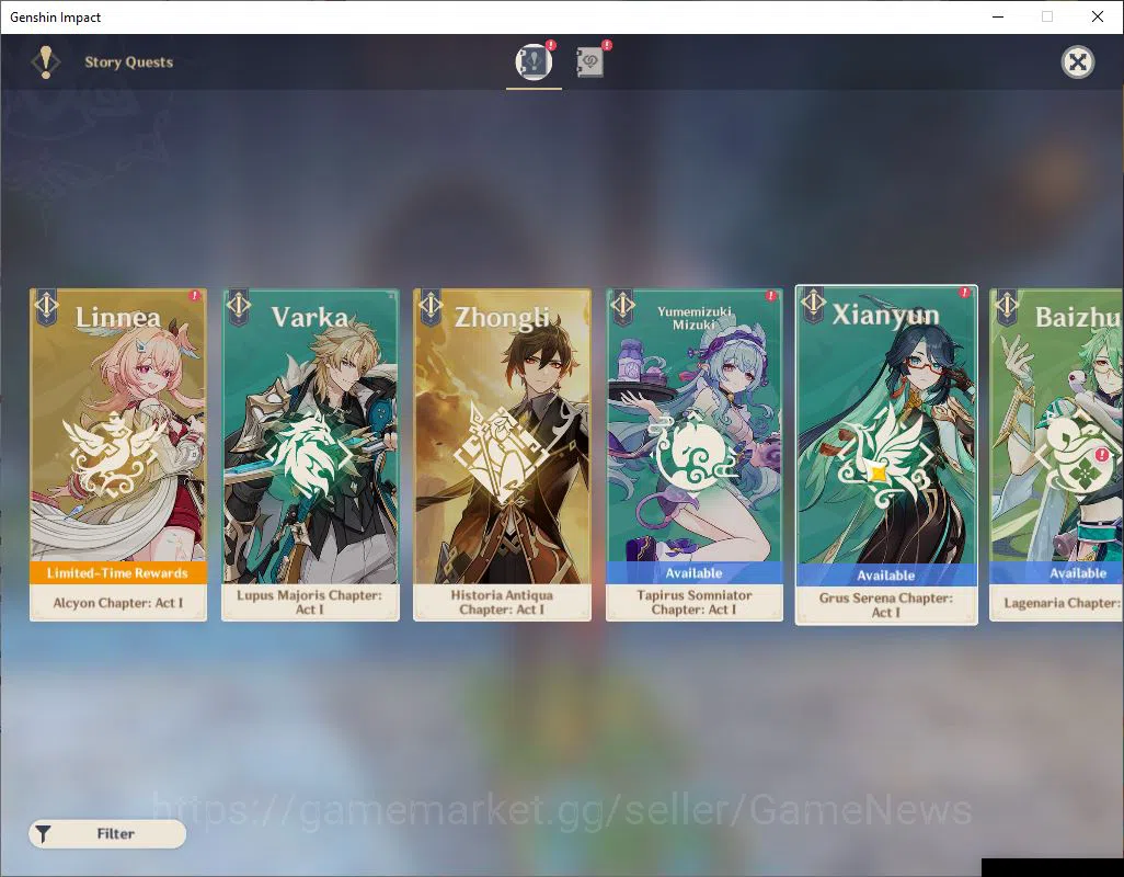 Genshin Impact Accounts ASIA|AR 50|2Limited+27(*4Character)|Kazuha,Ayato|R image 5