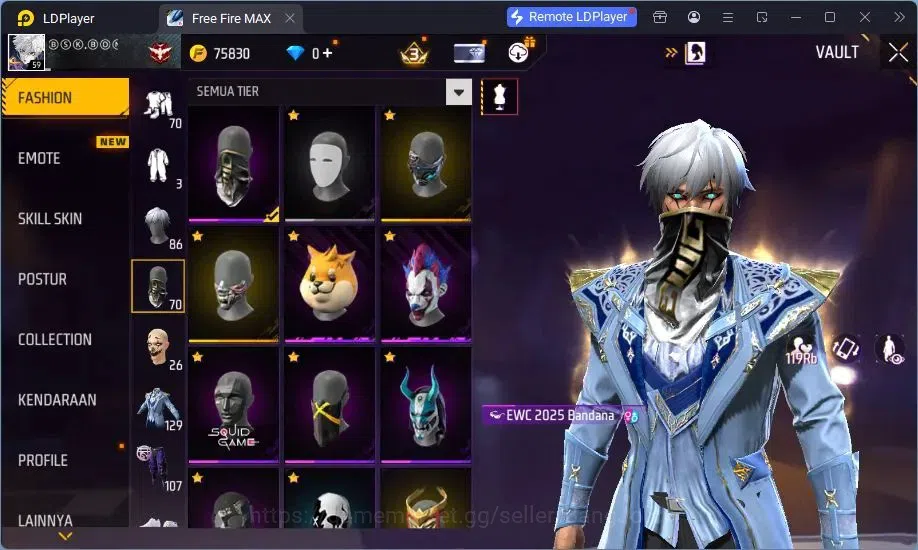 Free Fire Accounts Indonesia | M1887 Evo Lv.4, Thompson Cinder Coloss image 15