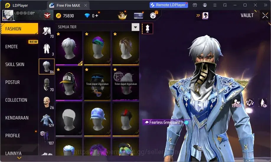 Free Fire Accounts Indonesia | M1887 Evo Lv.4, Thompson Cinder Coloss image 16